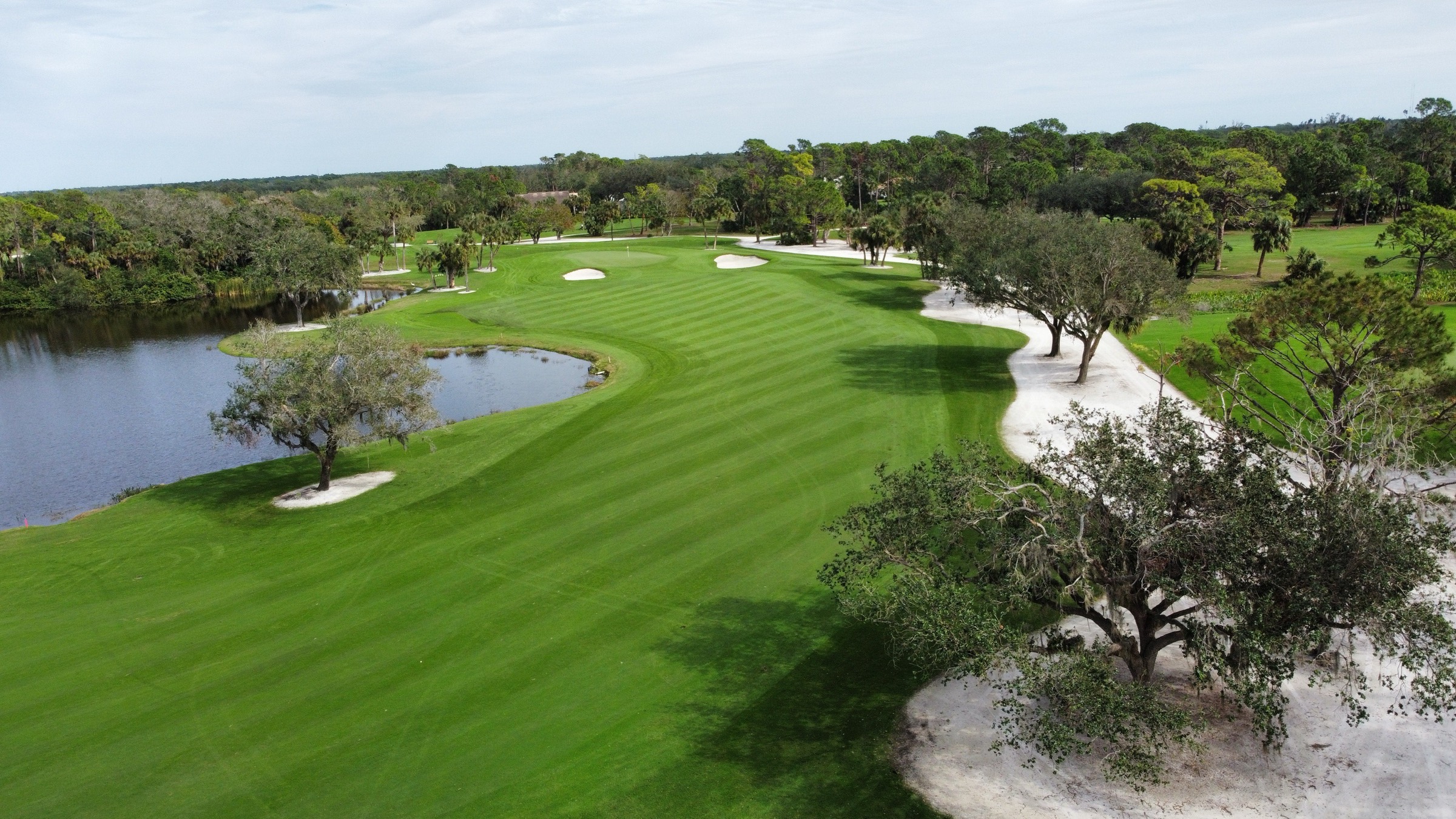 Aerial view of the Mission Valley golf course